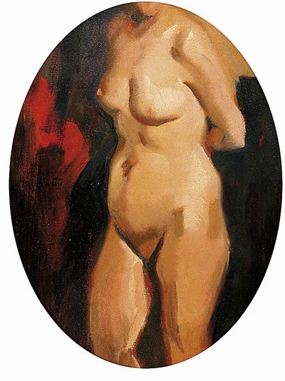 Female Torso by Hugo von Habermann